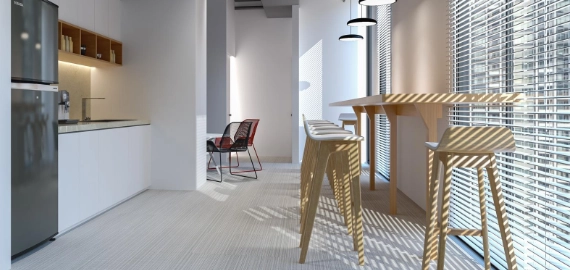 Modern small office kitchen